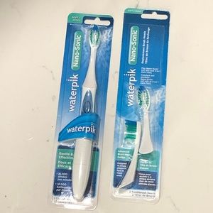 NWT Waterpik Nano-Sonic Toothbrush and Replacement Heads